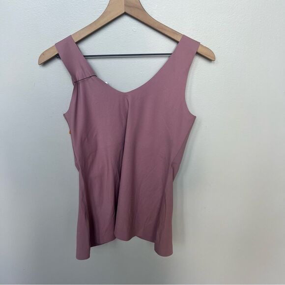 Knix NWT Evolution Tank in Sweet Fig Pink Mauve Shaping Tank Built in Bra Large - Picture 8 of 8